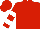 Red, White Bars on Sleeves