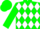 Green, White DIamonds, Green Sleeves