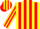 Yellow, Red Stripes