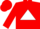 Red, White Triangle, White Bars