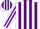 White, Purple Stripes