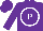 PURPLE, white circled 'P', purple cap