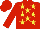 RED, yellow stars