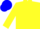 Yellow, blue cap