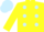 Yellow, Light Blue spots, Yellow sleeves, Light Blue cap