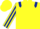 Yellow, Dark Blue epaulets, striped sleeves