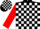 Black and White Blocks, Red Sleeves
