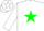 White, Green Star